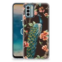 Nokia G22 | TPU Hoesje | Pauw met Bloemen