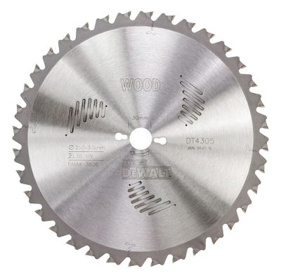 DeWalt Accessoires Cirkelzaagblad 350x30x36t, vlaktand- en spaanbegrensd, positief 10°, kerf 3,0mm - DT4305-QZ
