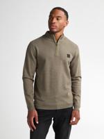Petrol Knitwear Collar M-3050-kwc214 Trui 6174 Mossy Stone
