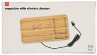 HEMA Organizer Hout Met Draadloze Oplader 14.5x27x1.5 - thumbnail