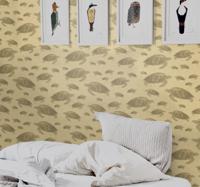 Slaapkamer behang met zeeschildpad