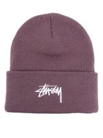 Stüssy bonnet à logo brodé - Violet