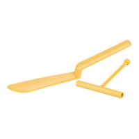 Pannenkoek spatula Tescoma Delicia Nylon Geel (2 Stuks)