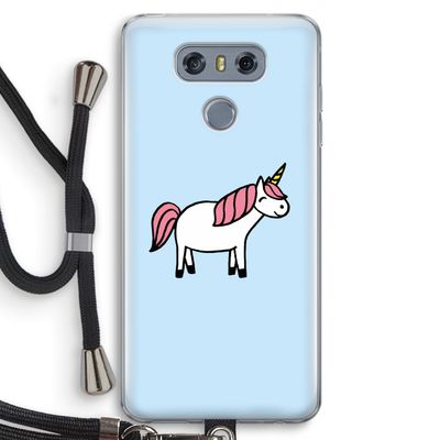 Eenhoorn: LG G6 Transparant Hoesje met koord