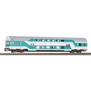 Piko H0 53109 H0 dubbeldeksrijtuig DBmq 776 mintgroen van de DR