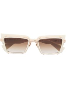 Balmain Eyewear lunettes de soleil Admirable à monture rectangulaire - Blanc