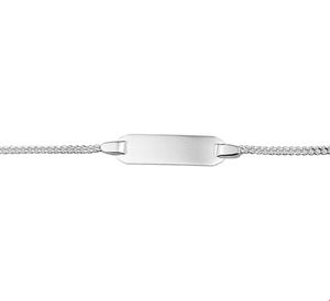 TFT Graveerarmband Zilver Gourmet Plaat 6 mm 9 - 11 cm