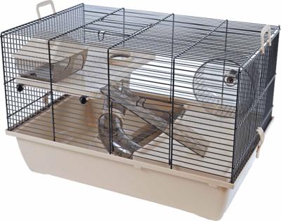 Interzoo hamsterkooi Pinky 2 beige - Gebr de boon