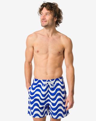 HEMA Herenzwembroek golven blauw (blauw)