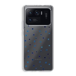 Blauwe stippen: Xiaomi Mi 11 Ultra Transparant Hoesje