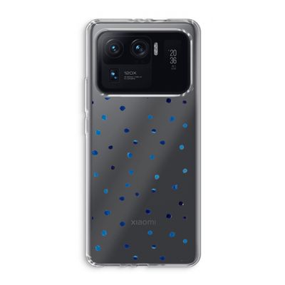 Blauwe stippen: Xiaomi Mi 11 Ultra Transparant Hoesje