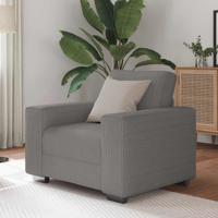 Sofastoel Lichtgrijs 60 cm Corduroy Stof