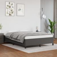 Bedframe kunstleer grijs 140x190 cm