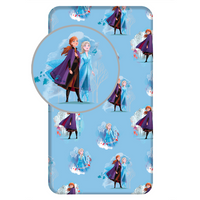 Disney Frozen Hoeslaken, Anna Elsa - 90 x 200 cm - Katoen - thumbnail