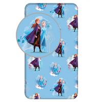 Disney Frozen Hoeslaken, Anna Elsa - 90 x 200 cm - Katoen