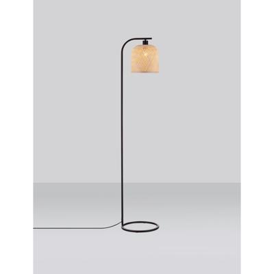 Lyora VloerlampIntra zwart met bamboe kapje - 9001090