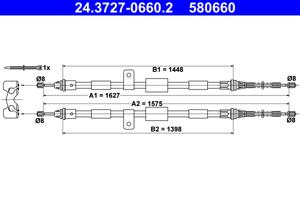 ATE Handremkabel 24.3727-0660.2