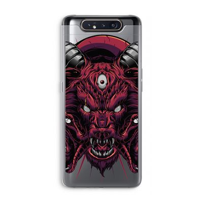 Hell Hound and Serpents: Samsung Galaxy A80 Transparant Hoesje