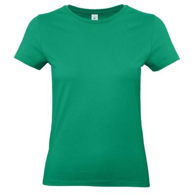 B&C T-shirt - smaragd groen - dames - ronde hals - katoen