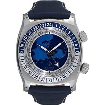 Horlogeband Zodiac ZO7000 Leder Blauw 28mm