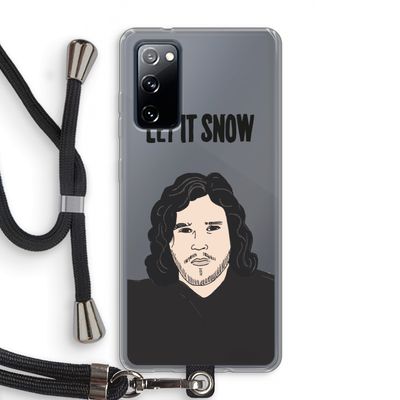 Let It Snow: Samsung Galaxy S20 FE / S20 FE 5G Transparant Hoesje met koord