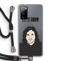 Let It Snow: Samsung Galaxy S20 FE / S20 FE 5G Transparant Hoesje met koord