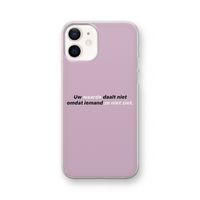 uw waarde daalt niet: iPhone 12 Transparant Hoesje