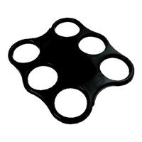 Bekerplateau Sensations voor 6 bekers zwart | 15 stuks