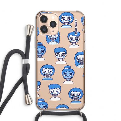 Gezichtjes: iPhone 11 Pro Transparant Hoesje met koord