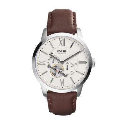 Horlogeband Fossil ME3064 Leder Bruin 22mm