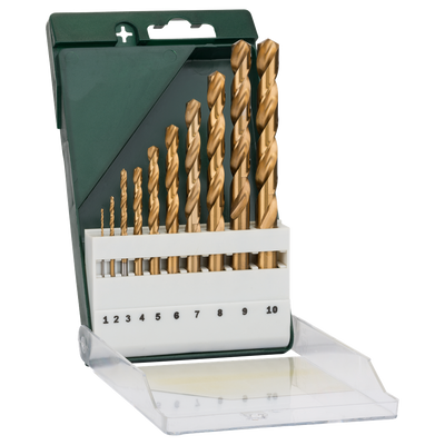 Bosch Accessoires 10-Delige Metaalboorset HSS-Tin | Din 338 - 2609255130