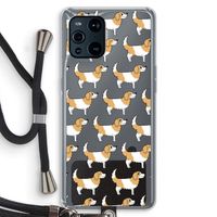 Doggy: Oppo Find X3 Pro Transparant Hoesje met koord