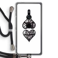 Big butt bigger heart: Sony Xperia XZ2 Transparant Hoesje met koord