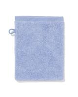 HEMA Washand 16x21cm zware kwaliteit gemêleerd blauw (blauw)