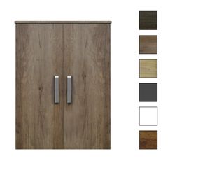 Sanicare kolomkast met luxe chromen greep 67x90x32cm truffel