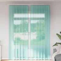 Gordijnen met lussen 2 st 140x260 cm turkoois