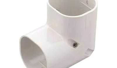 Inaba Denko SC-100-I lange stijgende bocht 90 °C Ivoor