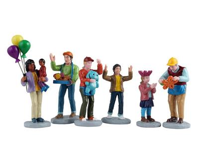 Kerstdorpminiatuur Fun At The Carnival 15x4x23 cm 6st - Lemax