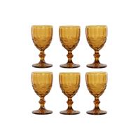 Set van bekers Home ESPRIT Amber Kristal 240 ml (6 Stuks) Set van bekers Home ESPRIT Amber Kristal 240 ml (6 Stuks)