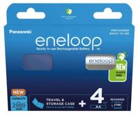Oplaadbare batterijen PANASONIC ENELOOP AA 2000 mAh 4 szt + doos (BK-3MCDE/4CP+CASE)