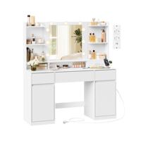 Kailyn Collection - Kaptafel met Ledspiegel voor Slaapkamer en Make Up