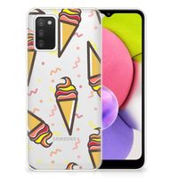 Samsung Galaxy A03S Siliconen Case Icecream - thumbnail