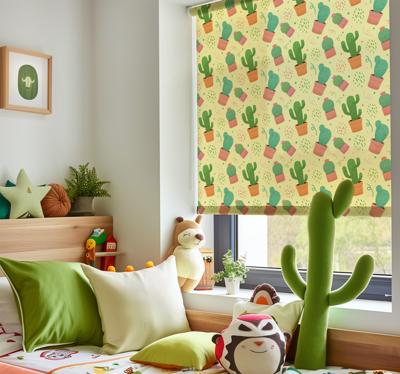 Cactus patroon Rolgordijn kinderkamer
