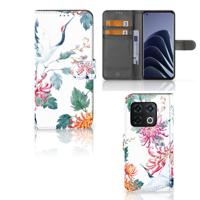 OnePlus 10 Pro | Telefoonhoesje | Met pasjeshouder | Bird Flowers