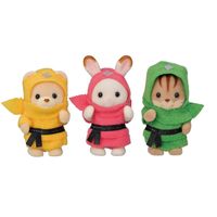 Sylvanian Families Baby Trio ( Ninja) - 5616 - thumbnail