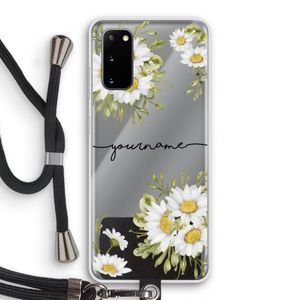 Daisies: Samsung Galaxy S20 Transparant Hoesje met koord