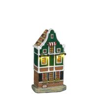 Zaanse schans facade battery operated l7xb4,5xh13,5 cm - Luville