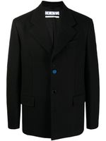 Off-White blazer à simple boutonnage - Noir