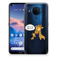 Nokia 5.4 Telefoonhoesje met Naam Giraffe