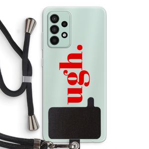Ugh: Samsung Galaxy A52s 5G Transparant Hoesje met koord